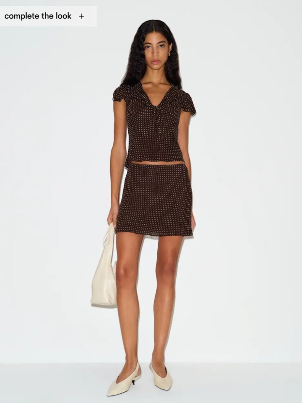 Reformation Kelson Two Piece Brown - Size S